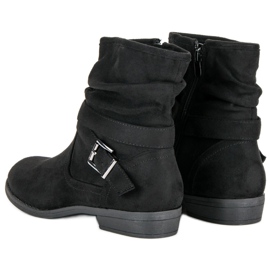 Groto Gogo Bottes en daim chaudes le noir 2