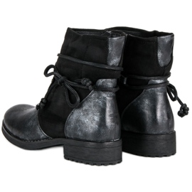 Forever Folie Bottes à la mode pour l'automne le noir 2