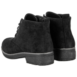 Nio Nio Bottines en daim à lacets le noir 2