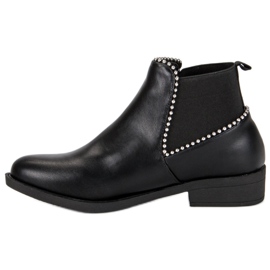 Bottines Chelsea élégantes noir 1