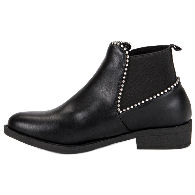 Bottines Chelsea élégantes noir 1