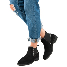 Bottines Chelsea en daim le noir 5