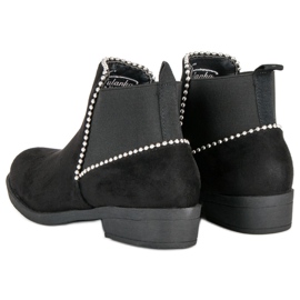 Bottines Chelsea en daim le noir 3