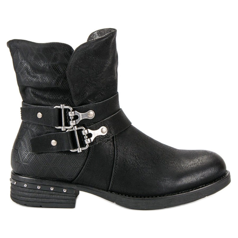 Forever Folie Bottines Travailleurs Noirs le noir 1