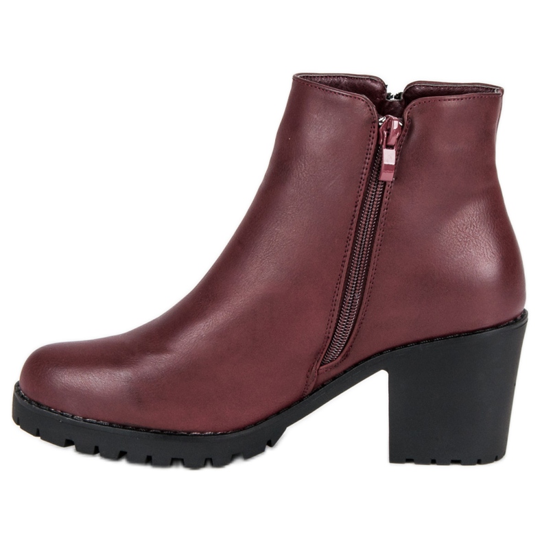 Super Me Bottes marron sur le poste noir rouge 1