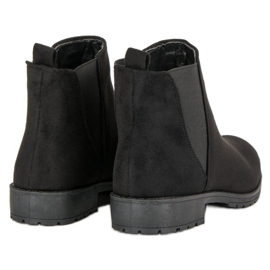 Via Giulia  Bottines Jodhpur en daim le noir 4