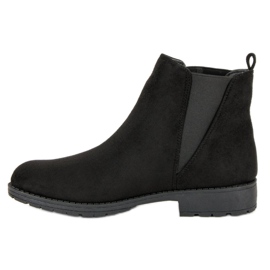 Via Giulia  Bottines Jodhpur en daim le noir 3