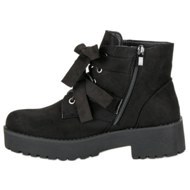 Bottes noires en daim le noir 3