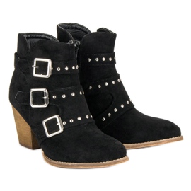 Bottines décontractées à talons hauts le noir 6