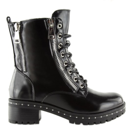 Bottes noires pour femmes A-40 noir le noir 1
