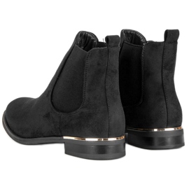 SDS Bottines Jodhpur en daim noir le noir 2