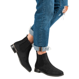 SDS Bottines Jodhpur en daim noir le noir 5