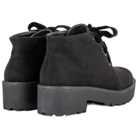 Anesia Paris Bottes en daim à la mode le noir 5