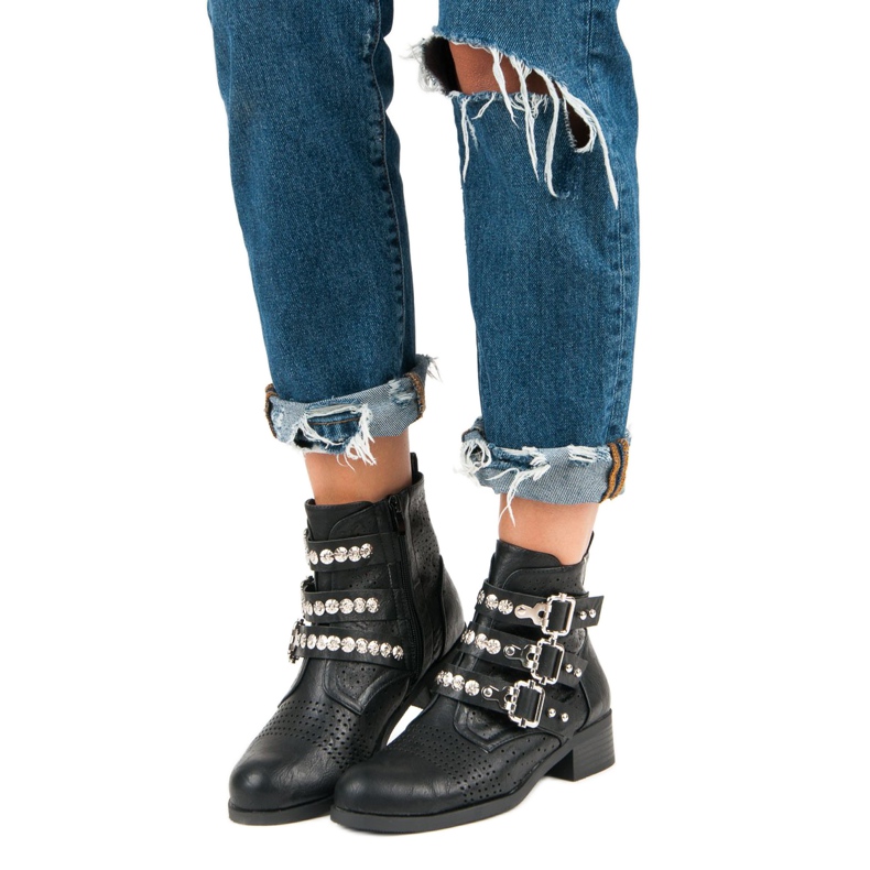 SDS Bottes de travail élégantes le noir 1