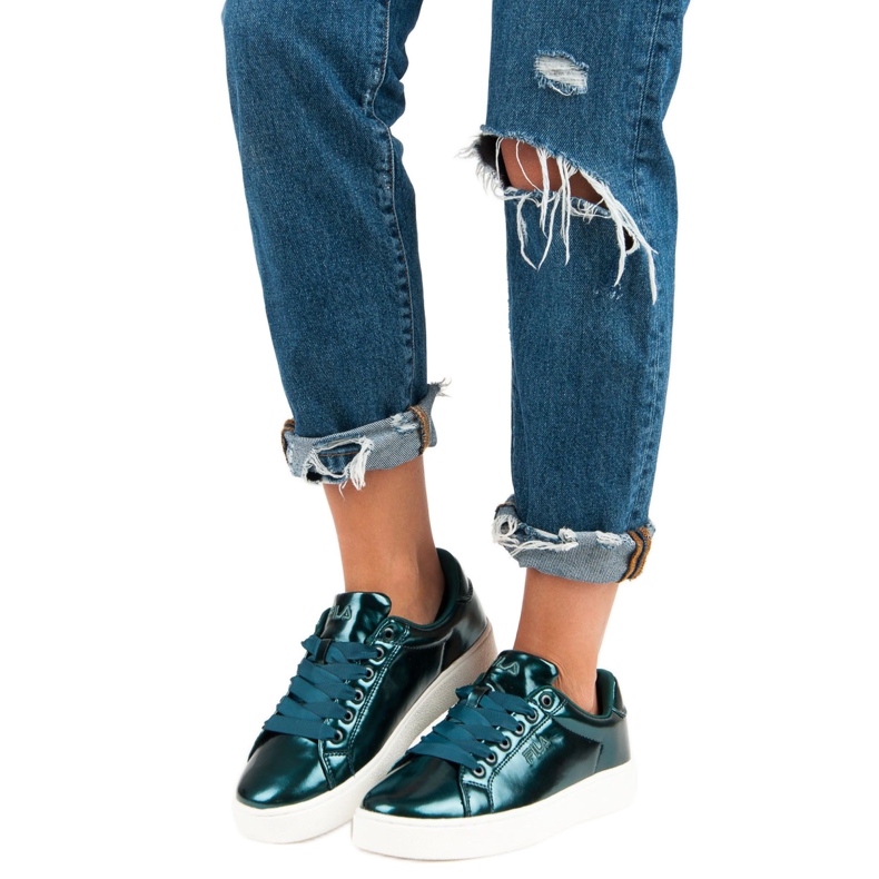 Fila Upstage F Low Wmn blanche vert 1