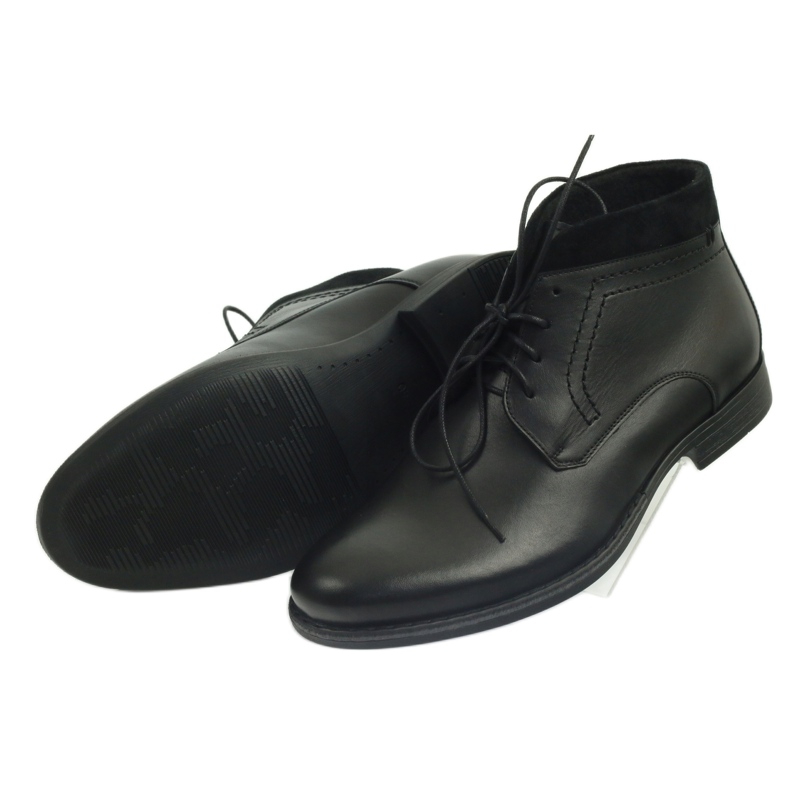 Bottes d'hiver pour hommes noires Pilpol 2194 5