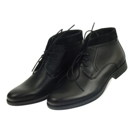 Bottes d'hiver pour hommes noires Pilpol 2194 le noir 4 Bottes d'hiver pour hommes noires Pilpol 2194 le noir 4