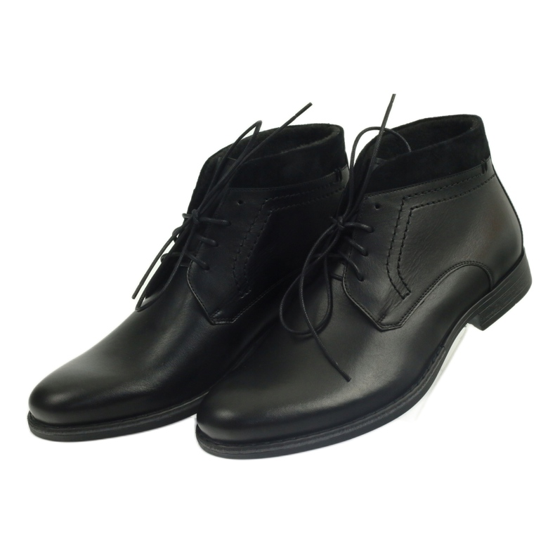 Bottes d'hiver pour hommes noires Pilpol 2194 4
