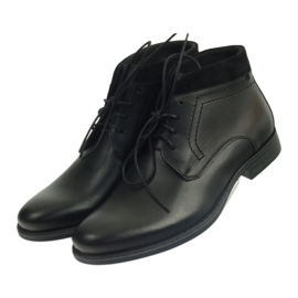 Bottes d'hiver pour hommes noires Pilpol 2194 le noir 3 Bottes d'hiver pour hommes noires Pilpol 2194 le noir 3