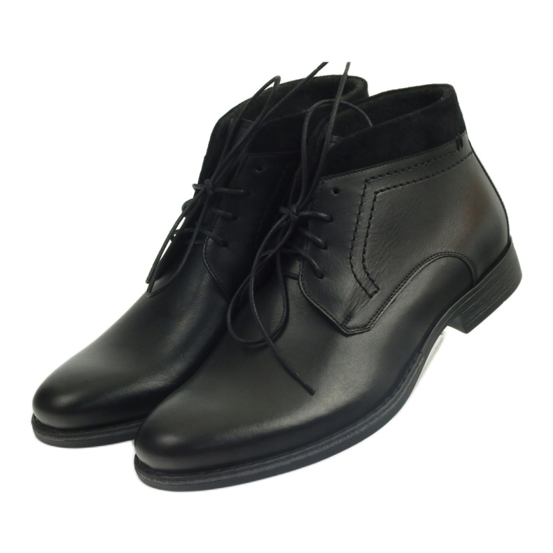 Bottes d'hiver pour hommes noires Pilpol 2194 le noir 3 Bottes d'hiver pour hommes noires Pilpol 2194 le noir 3