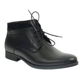 Bottes d'hiver pour hommes noires Pilpol 2194 1
