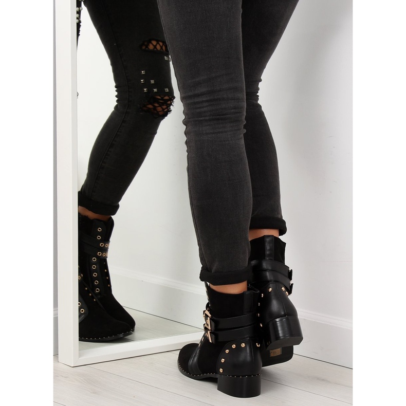 Bottines femme noires 9243 noir le noir 1
