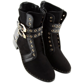 Bottines femme noires 9243 noir le noir 2