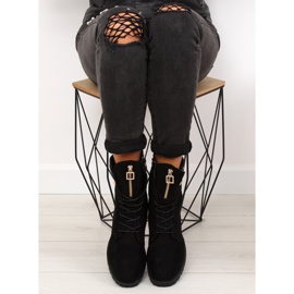 Noir Bottes de travail HX-015 Noir le noir 1