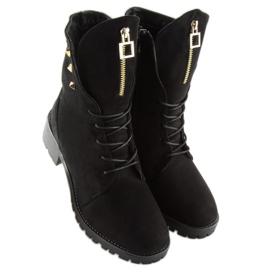 Noir Bottes de travail HX-015 Noir le noir 2