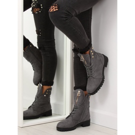 Gris Bottes de travail HX-015 Gris 2