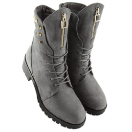 Gris Bottes de travail HX-015 Gris 1