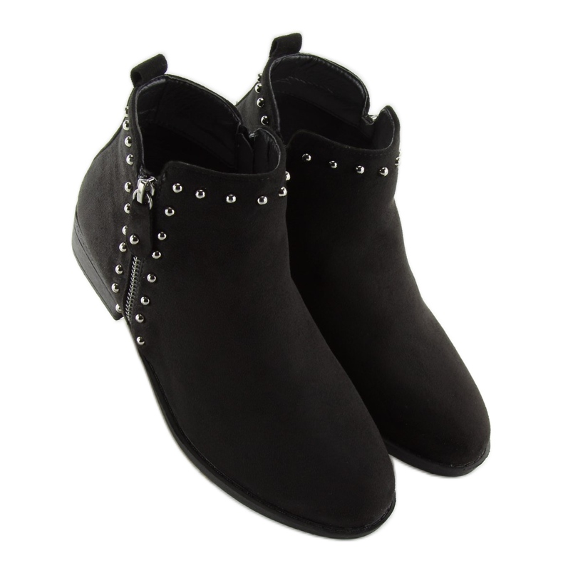 Noir Bottines pour femme noir L1217 Noir le noir 2