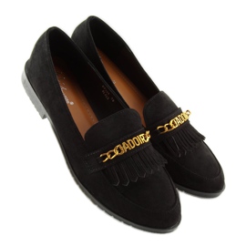 Mocassins noirs femme HW308 Noir 1