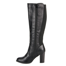 Seastar Bottes confortables à talons hauts le noir 2