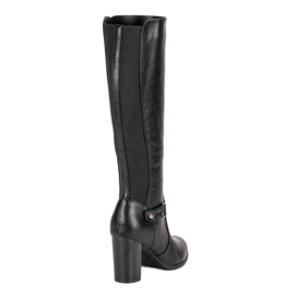 Seastar Bottes confortables à talons hauts le noir 3