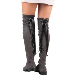 Seastar Bottes en daim élégantes gris 2