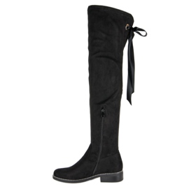Seastar Bottes en daim élégantes noir 1