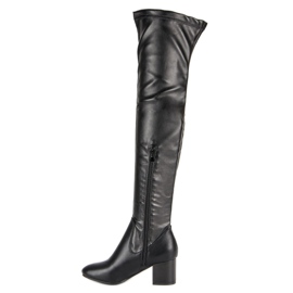 Seastar Cuissardes noires à talons hauts 1