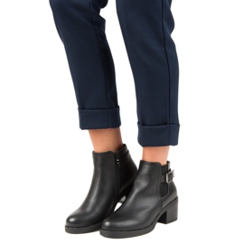 Anesia Paris Bottines Chelsea confortables le noir 1