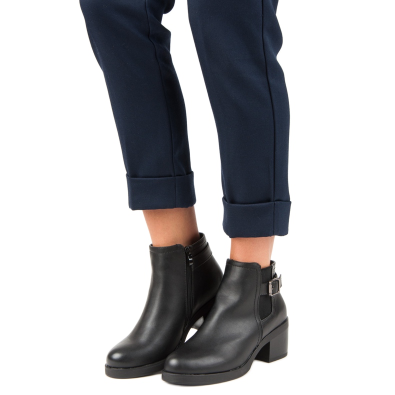 Anesia Paris Bottines Chelsea confortables noir 1