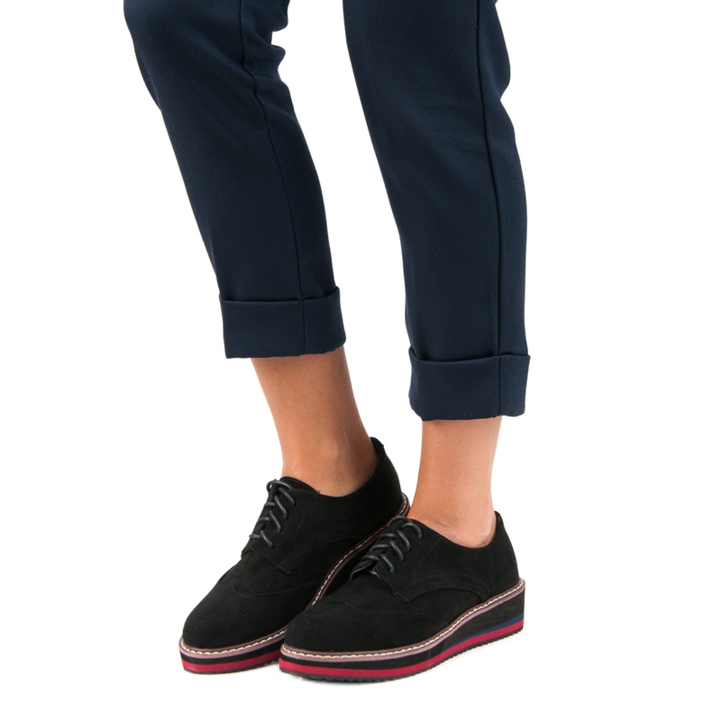 Chaussures en daim vices le noir 1