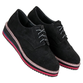 Chaussures en daim vices le noir 3