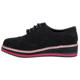 Chaussures en daim vices le noir 5