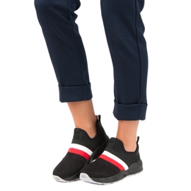 Baskets noires à enfiler 1