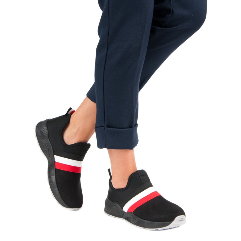 Baskets noires à enfiler le noir 2