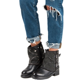 SDS Bottes pour femmes à la mode le noir 3