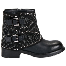 SDS Bottes pour femmes à la mode le noir 1