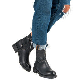 SDS Bottes pour femmes à la mode le noir 5