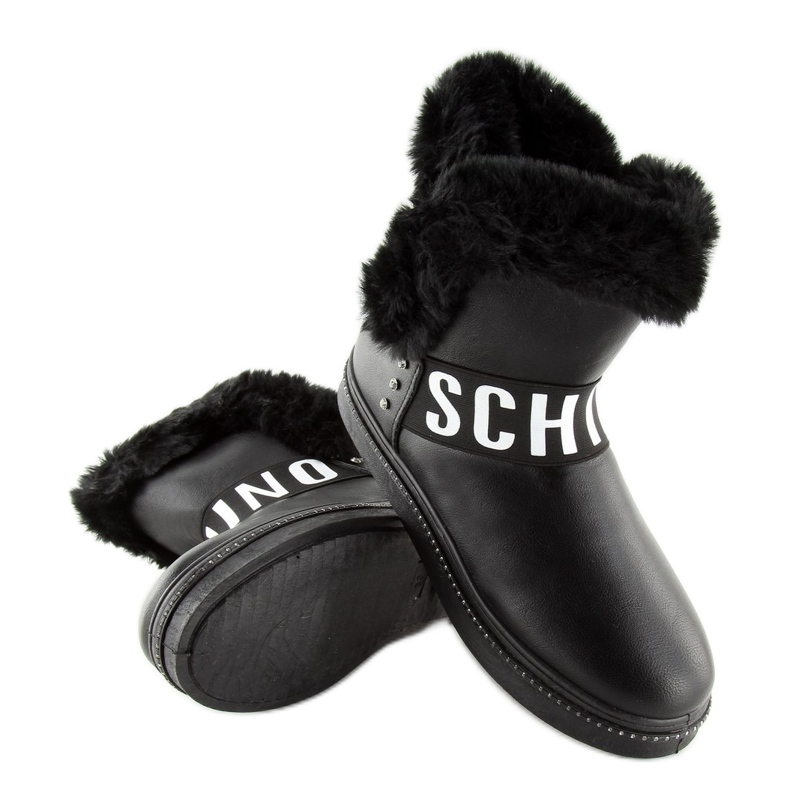 Bottes de neige femme noires NB239P-1 noir 1