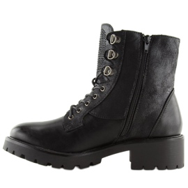 Bottes noires pour femmes 1621 Noir le noir 2